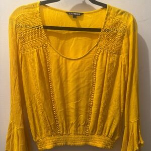 Express Mustard Yellow Blouse